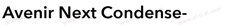 Avenir Next Condense字体转换